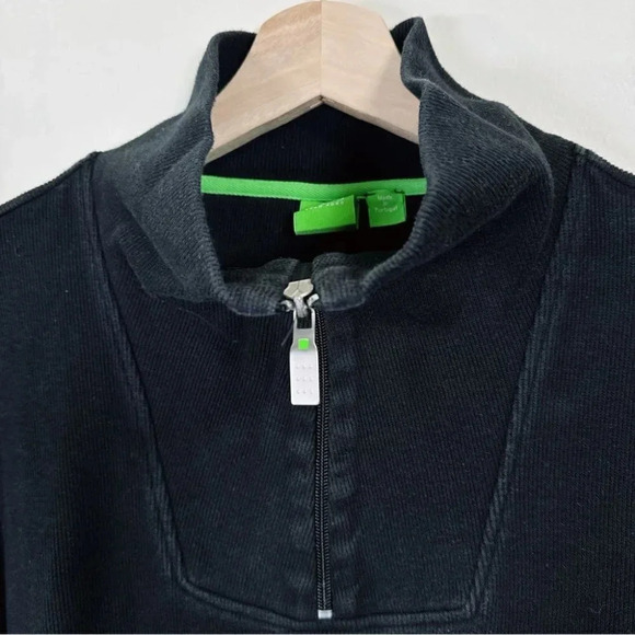 Hugo Boss  Cotton Half Zip Ribbed Sweater - Picture 9 of 15